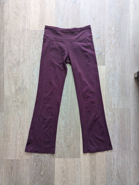 Prana Pants - Prana Fit and Flare Sweatpants, Small Petite, Purple Pants